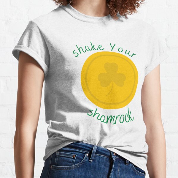 Shake Your Shamrocks T Shirt Womens Paddys St Patricks Gift Her Funny Boobs  Tee