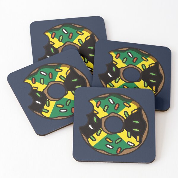 Item preview, Jamaica flag on a donut designed and sold by Donutlovers.