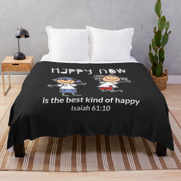 Item preview, Christian Design - Happy Now is the Best Kind of Happy - Isaiah 61:10 designed and sold by simplydesignart.