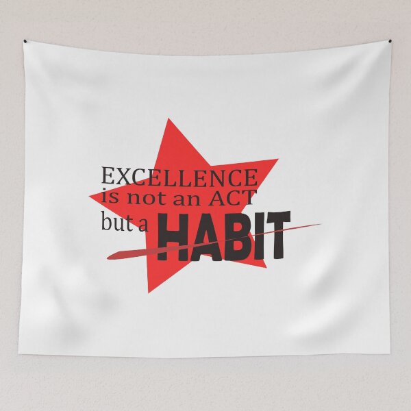 Item preview, Excellence is not an act but a habit_Aristotle quote designed and sold by LovePhilosophy.