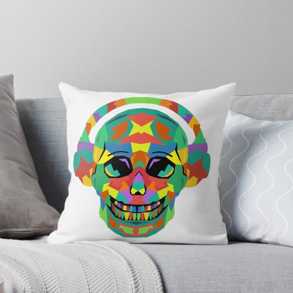 Item preview, Colourful skull designed and sold by BrightSquare.