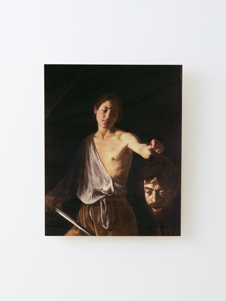 Alternate view of Caravaggio David with the Head of Goliath Mounted Print