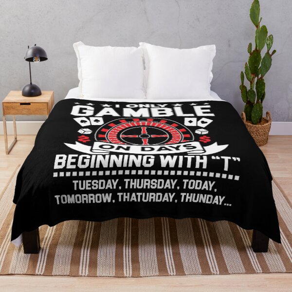 Item preview, I Only Gamble On Days Beginning With T Shirt, Casino Poker Shirt, Gambler Gift, Gambling Shirt, Gamble Blackjack Shirt, Poker Player Gift designed and sold by aymob.