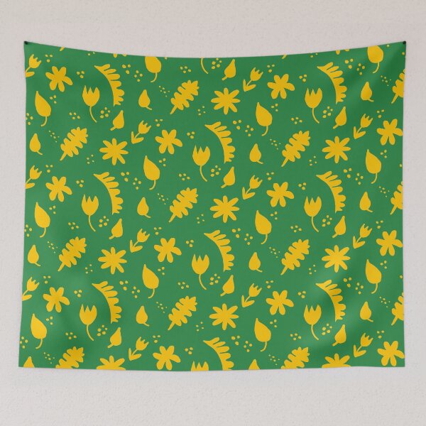 Item preview, Bold Green and gold floral designed and sold by DemonicGloom.