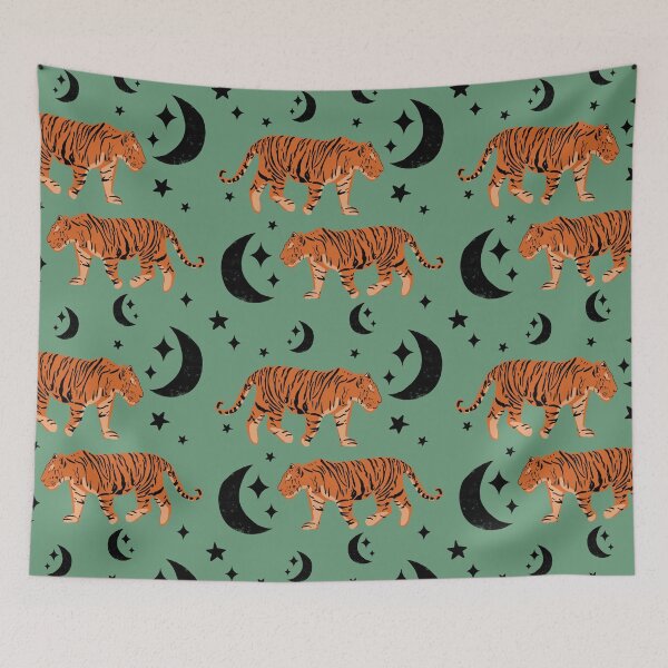 Item preview, Tiger Moon Green designed and sold by susycosta.