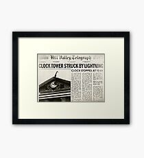 Hill Valley Telegraph Framed Print