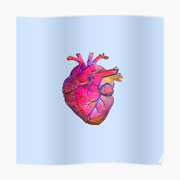 Anatomical Heart ALTERED PINK Poster