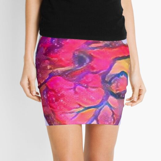 Anatomical Heart ALTERED PINK Mini Skirt