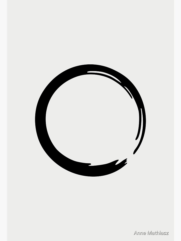 Minimalist Art Poster Black Enso Zen Circle Poster Zen Master Meditation  Canvas Printed Poster (1) Canvas Painting Wall Art Poster for Bedroom  Living