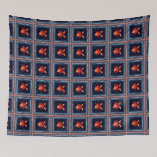 Item preview, Fractal fishes design and fine-detail border designed and sold by effervescence.