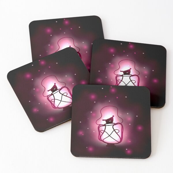 Item preview, Lamp Glow Pink Fireflies designed and sold by Preety Padhiyar.