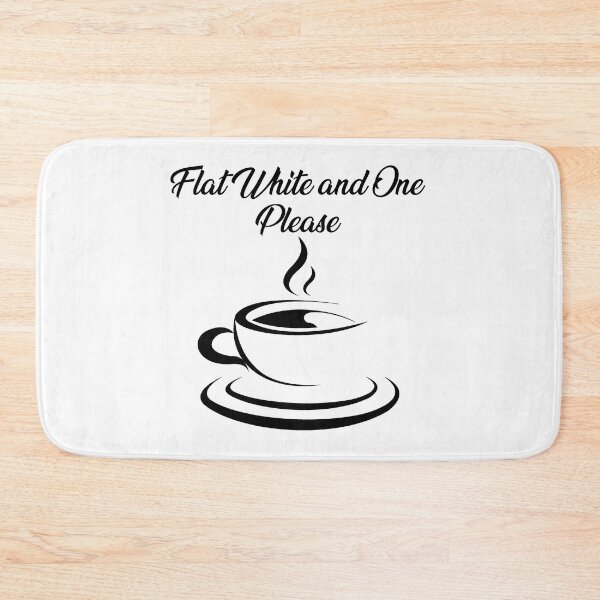 Item preview, Coffee - Flat white and one please - optimised for light merch designed and sold by shaynetwright.