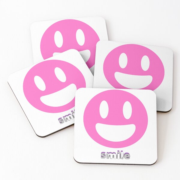 Item preview, Smile pink face oval eyes designed and sold by DeeCeeFashion.