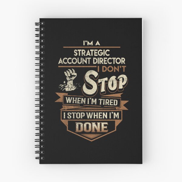 Item preview, Strategic Account Director T Shirt - I Stop When Done Job Gift Item Tee designed and sold by paneczkopat.