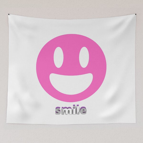 Item preview, Smile pink face oval eyes designed and sold by DeeCeeFashion.