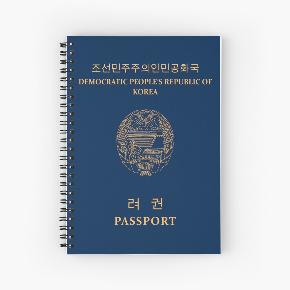 Page De Garde Cahier Coréen Cahier à spirale for Sale avec l'œuvre « Passeport Corée du Nord » de l'artiste HAKVS | Redbubble
