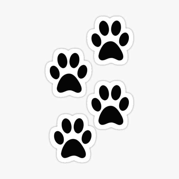 Paw Tracks Sticker