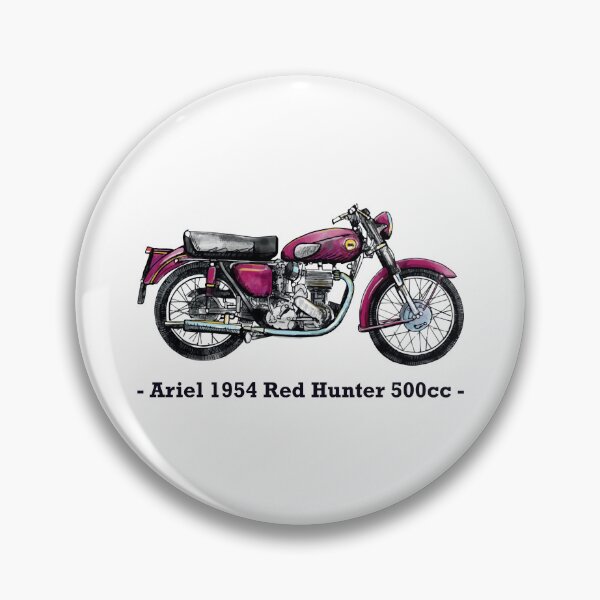 Item preview, Classic Motorbike - Ariel Red Hunter - 500cc, Illustrated Tribute designed and sold by FoleyPottery.