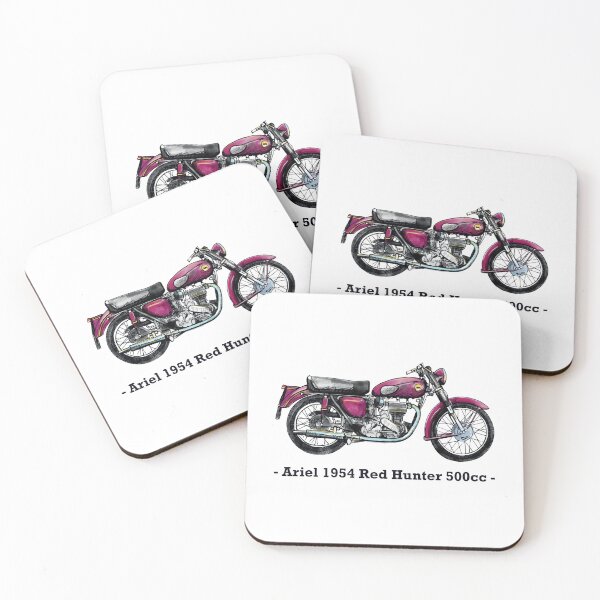 Item preview, Classic Motorbike - Ariel Red Hunter - 500cc, Illustrated Tribute designed and sold by FoleyPottery.