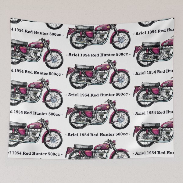 Item preview, Classic Motorbike - Ariel Red Hunter - 500cc, Illustrated Tribute designed and sold by FoleyPottery.