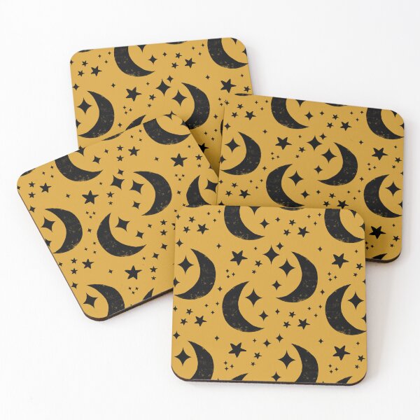 Item preview, Moon and Stars Yellow designed and sold by susycosta.
