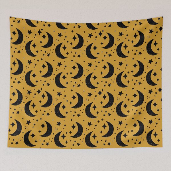Item preview, Moon and Stars Yellow designed and sold by susycosta.