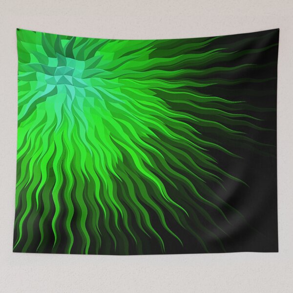 Item preview, Abstract green Solar Rays  designed and sold by Tshirtstory.