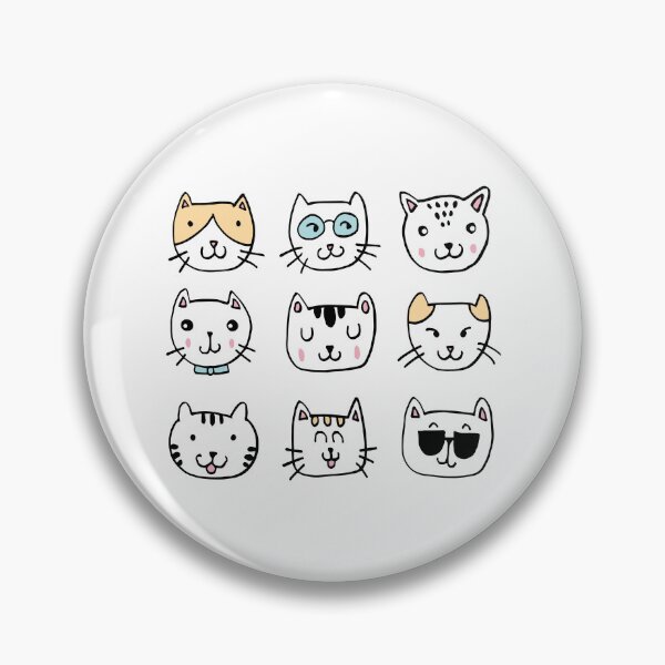 Item preview, Nine funny, cute and cool cat faces! designed and sold by keera66.