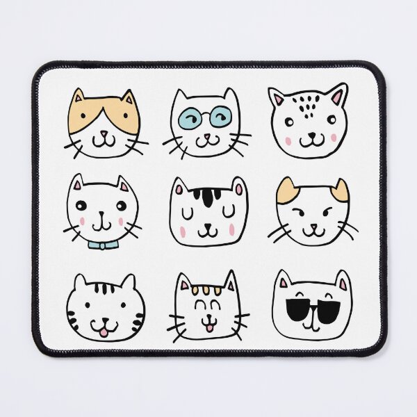 Item preview, Nine funny, cute and cool cat faces! designed and sold by keera66.