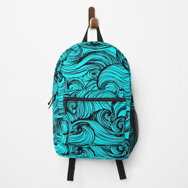 Item preview, Little Turquoise Ocean Waves Abstract Design designed and sold by naynayart.