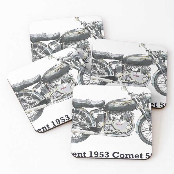 Item preview, Classic Motorbike  - Vincent 1953 Comet - 500cc, Illustrated Tribute designed and sold by FoleyPottery.