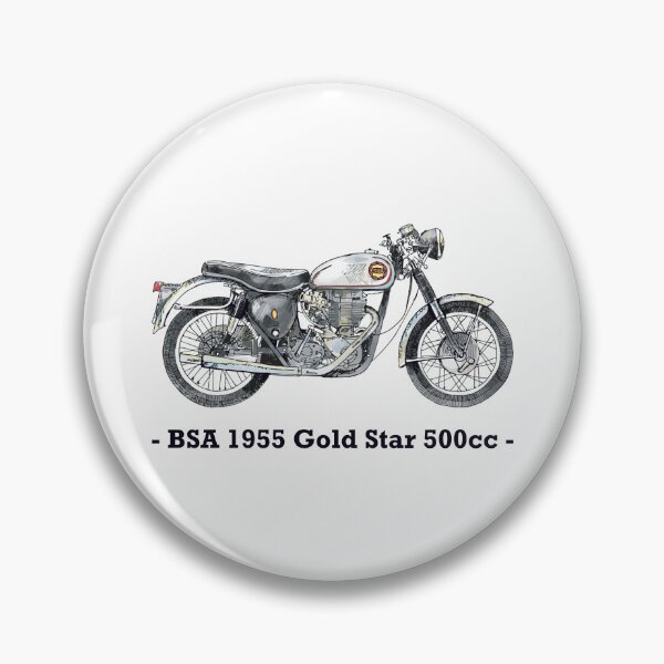 Item preview, Classic Motorbike  - BSA Goldstar - 500cc, Illustrated Tribute designed and sold by FoleyPottery.