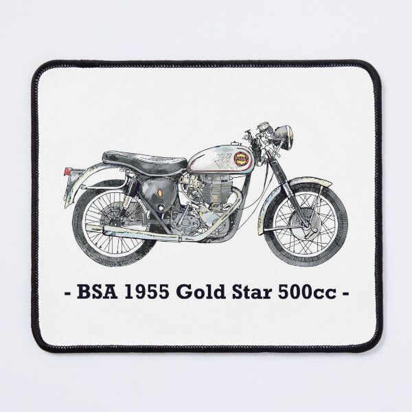 Item preview, Classic Motorbike - BSA Goldstar - 500cc, Illustrated Tribute designed and sold by FoleyPottery.