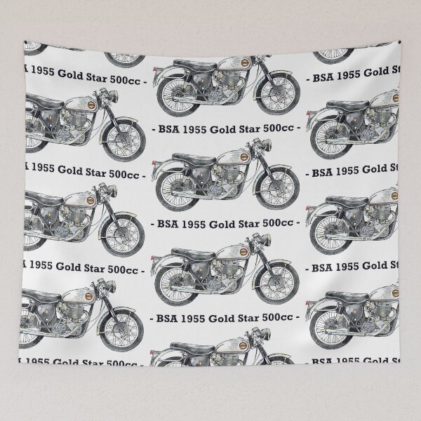 Item preview, Classic Motorbike  - BSA Goldstar - 500cc, Illustrated Tribute designed and sold by FoleyPottery.