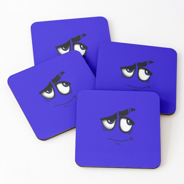 Item preview, Blue sneaky face designed and sold by Firetree.