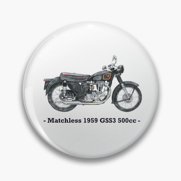 Item preview, Classic Motorbike -  Matchless - 1959 - GSS3 - 500cc, Illustrated Tribute designed and sold by FoleyPottery.