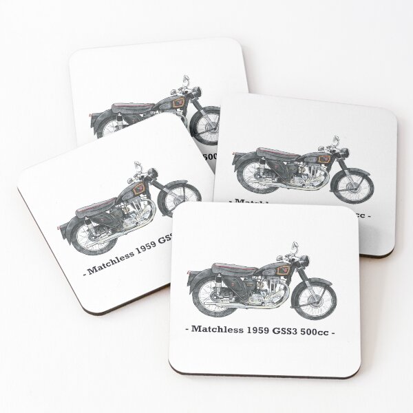 Item preview, Classic Motorbike -  Matchless - 1959 - GSS3 - 500cc, Illustrated Tribute designed and sold by FoleyPottery.