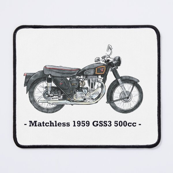 Item preview, Classic Motorbike - Matchless - 1959 - GSS3 - 500cc, Illustrated Tribute designed and sold by FoleyPottery.