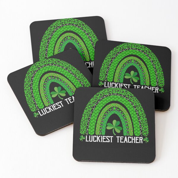 Item preview, luckiest Teacher Shirt Leopard Print Rainbow Patrick's Day designed and sold by CREATIVE-TEE.