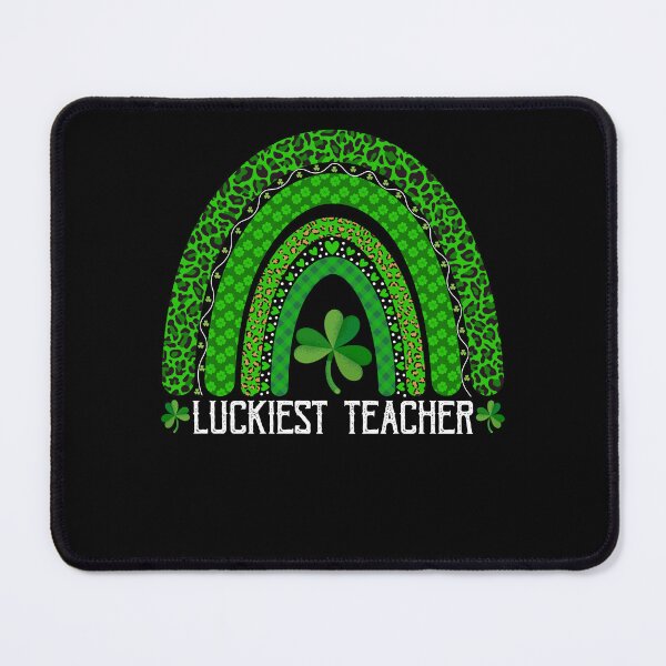 Item preview, luckiest Teacher Shirt Leopard Print Rainbow Patrick's Day designed and sold by CREATIVE-TEE.