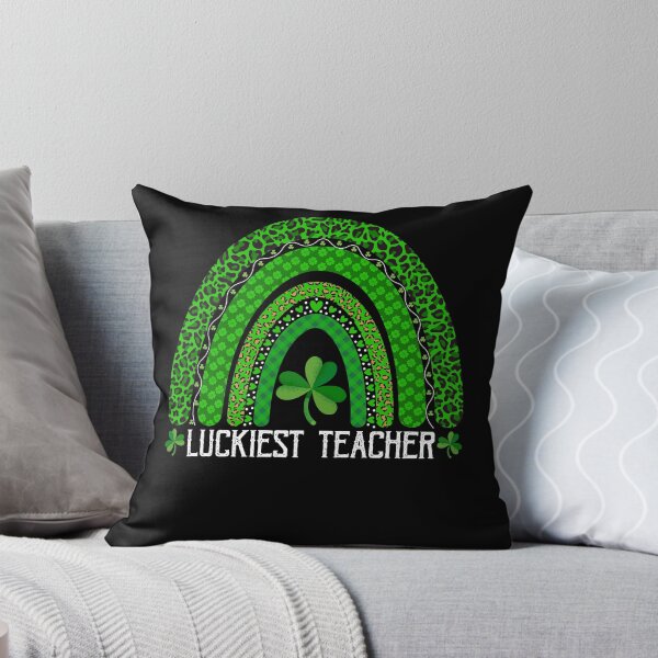 Item preview, luckiest Teacher Shirt Leopard Print Rainbow Patrick's Day designed and sold by CREATIVE-TEE.