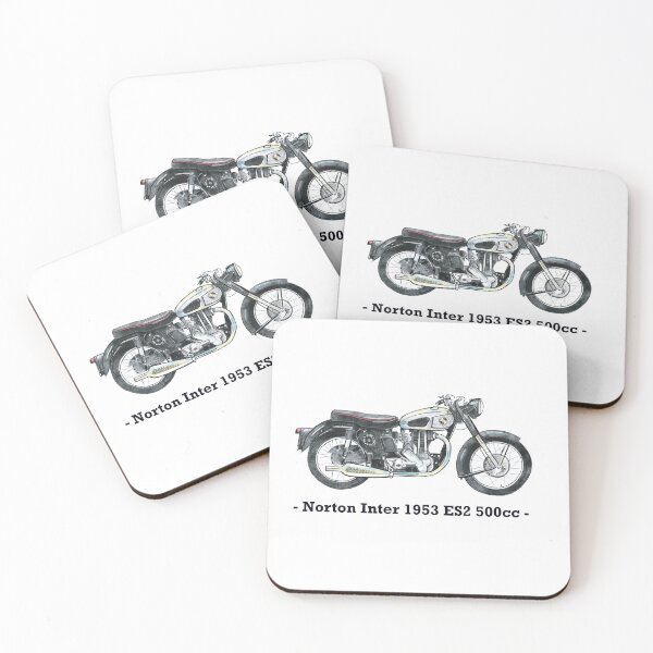 Item preview, Classic Motorbike - Norton Inter - ES2 - 500cc, Illustrated Tribute designed and sold by FoleyPottery.