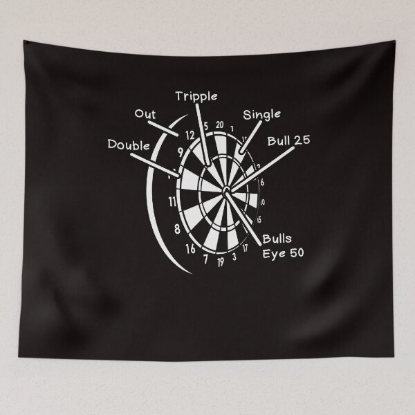 Item preview, Dartboard Bullseye Darts Player Dart Board Arrow Throwing designed and sold by TomGiantDesigns.