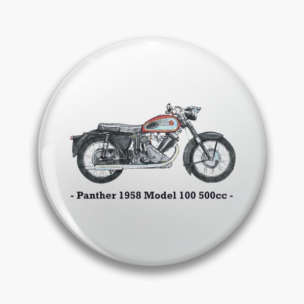 Item preview, Classic Motorbike - Panther 1958 - Model 100 - 500cc, Illustrated Tribute designed and sold by FoleyPottery.