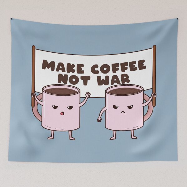 Item preview, Make Coffee Not War – Cute Mugs designed and sold by ttttee.