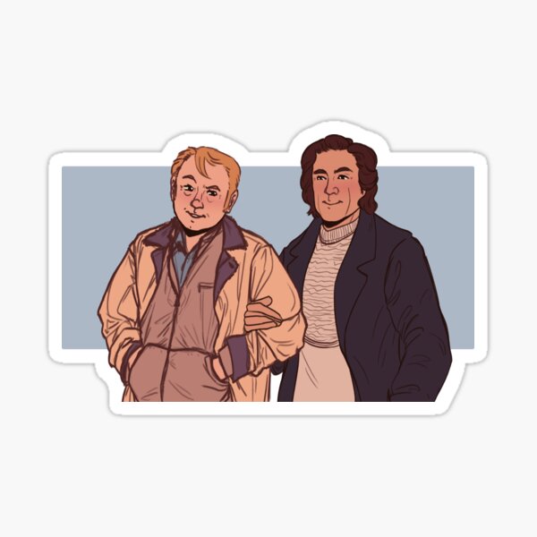 a winter walk Sticker