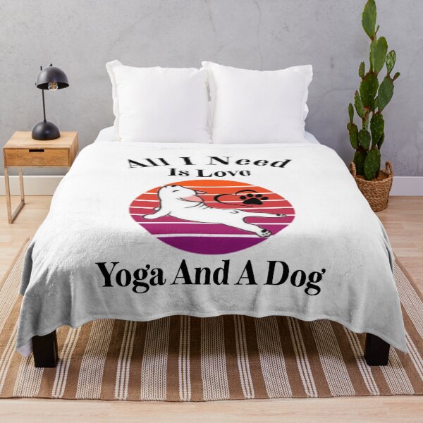 Item preview, BEST SELLING - All I Need Is Love And Yoga And A Dog designed and sold by VaLdoShop.