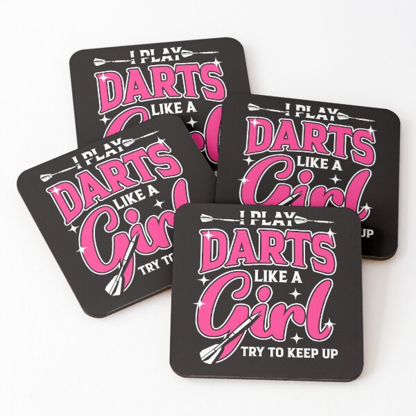 Item preview, Play Darts Like Girl Dart Player Bullseye Dartboard Arrow designed and sold by TomGiantDesigns.