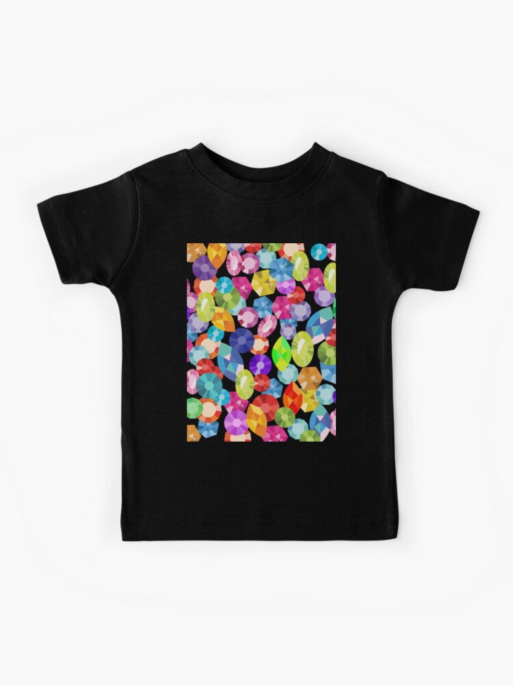 rainbow rhinestones Kids T-Shirt for Sale by gossiprag