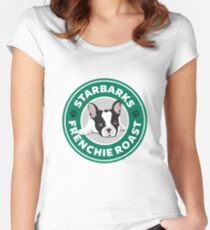 Starbarks Frenchie Roast - Starbucks Women's Fitted Scoop T-Shirt